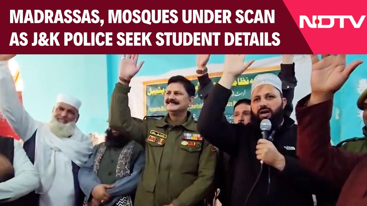 Jammu Kashmir News | Madrassas, Mosques Under Scan As J&K Police Seek Student Details