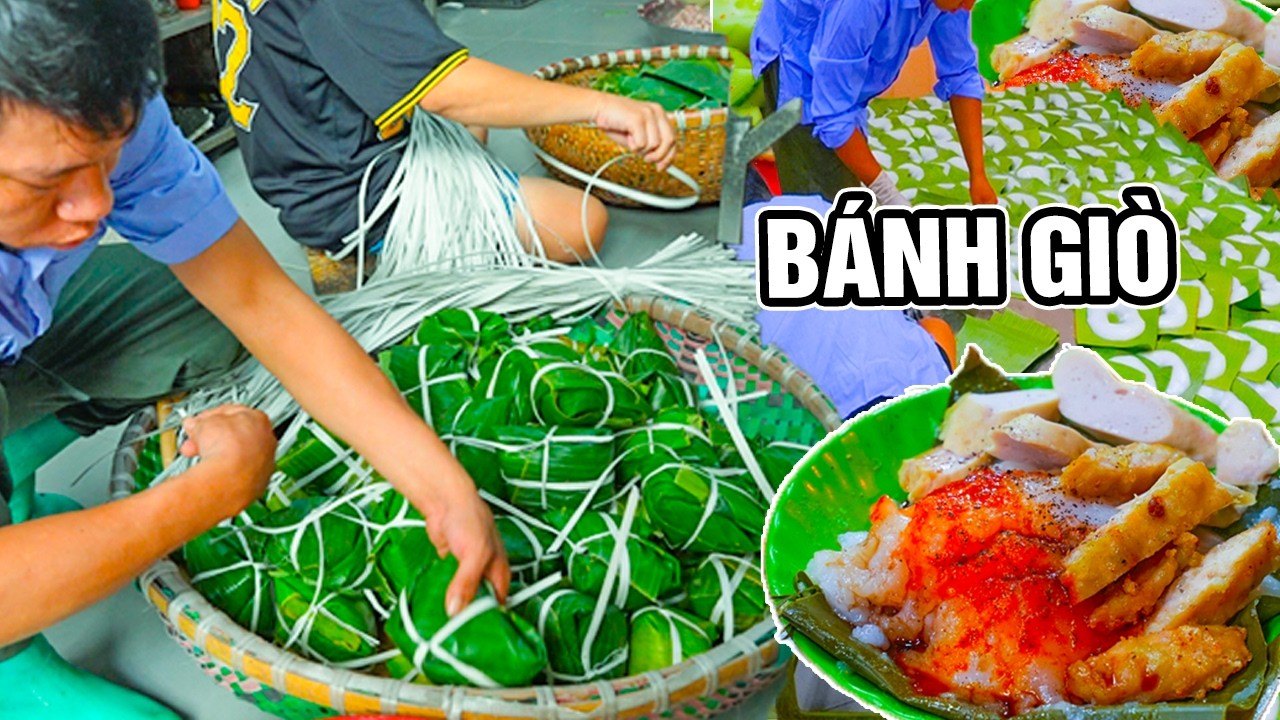 BÁNH GIÒ HÀ NỘI | Full Quy Trình Chi Tiết – Bí Quyết Làm Nhân Ngon, Vỏ Mềm Mướt Ăn Hoài Không Ngán