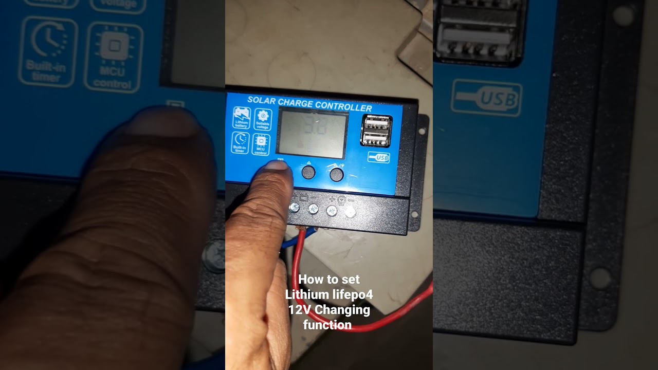 Chang Setting PWM change controller to Lithium 12V Battery