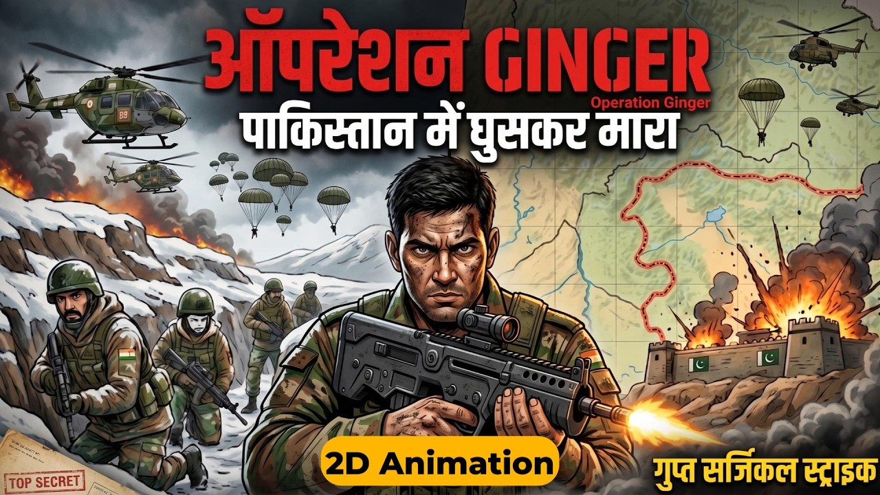 Operation Ginger: The Surgical Strike Indian army most Dangerous Mission| 2D Animation