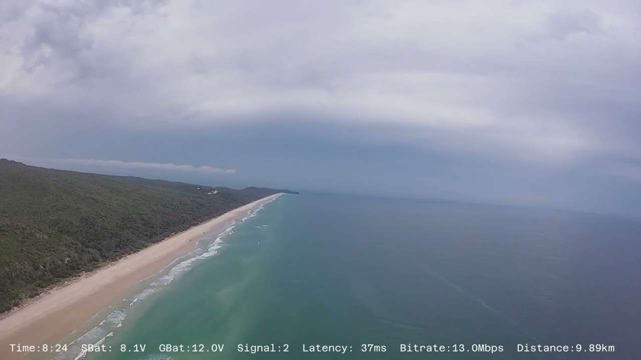 Christmas flight up double island to the light house and back