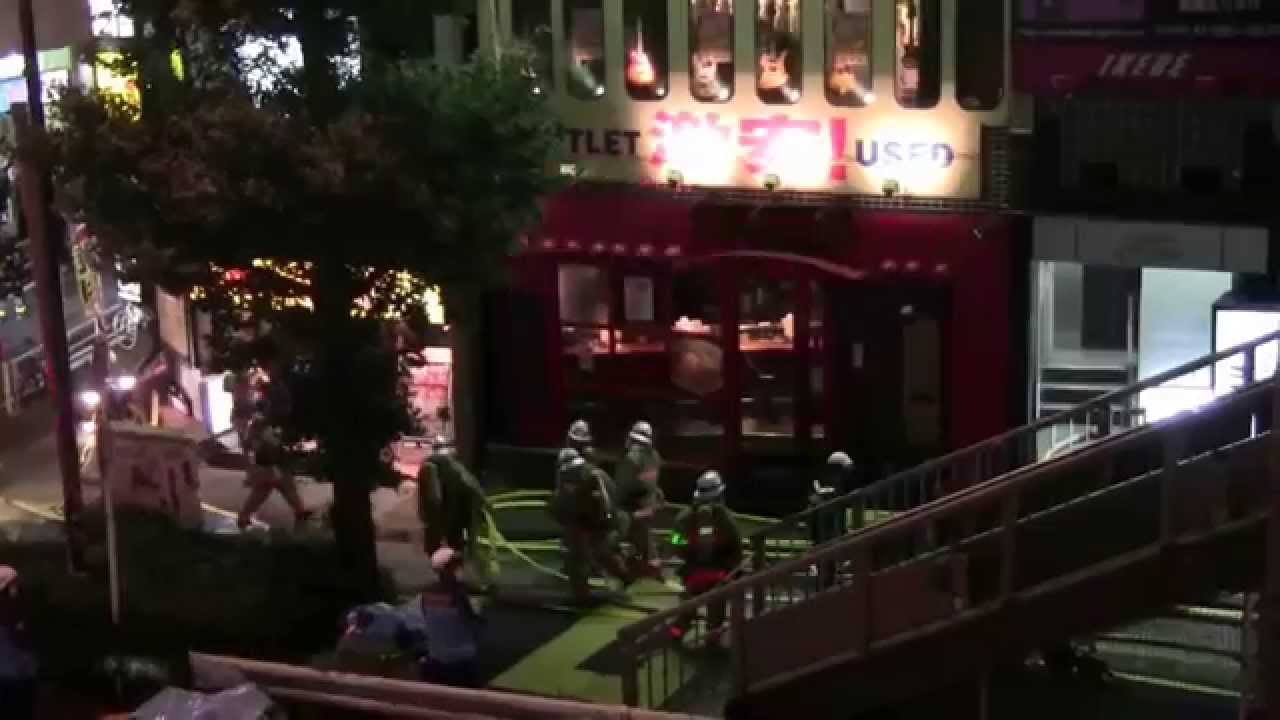 【消防救急】【警察】渋谷駅前雑居ビル爆発火災の一部始終 2015/09/05