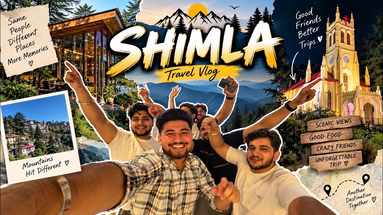 SHIMLA TRIP 🏔️ | Friends, Fun & Unforgettable Memories ❤️ | Shimla Travel Vlog🎥