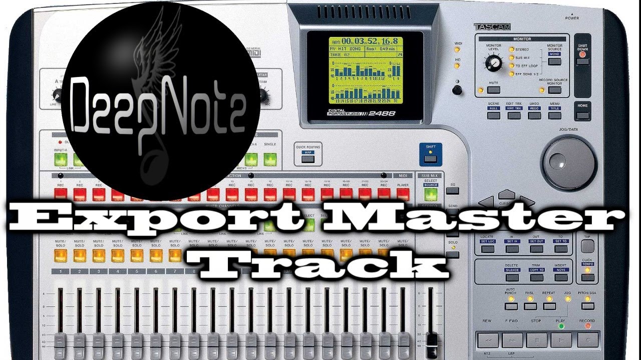 How to Export Master Track to Computer from Tascam 2488 via USB - Music Equipment for Beginners