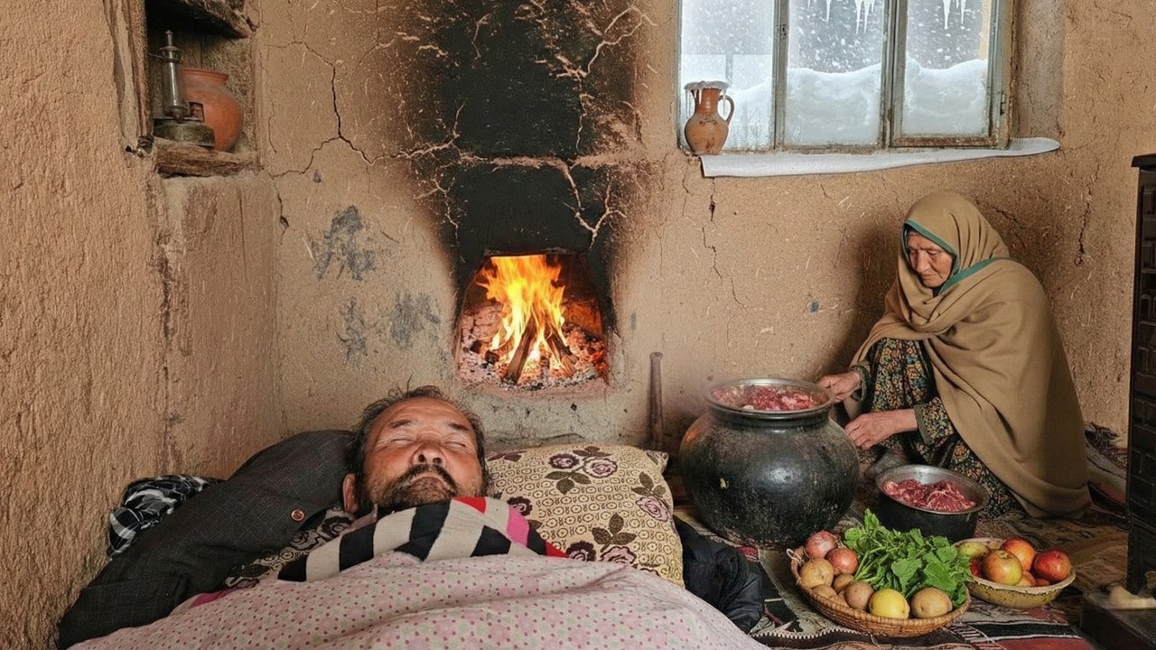 You Won’t Believe How This Elderly Couple Survives in Afghanistan’s Coldest Village? ❄️ Cooking Food