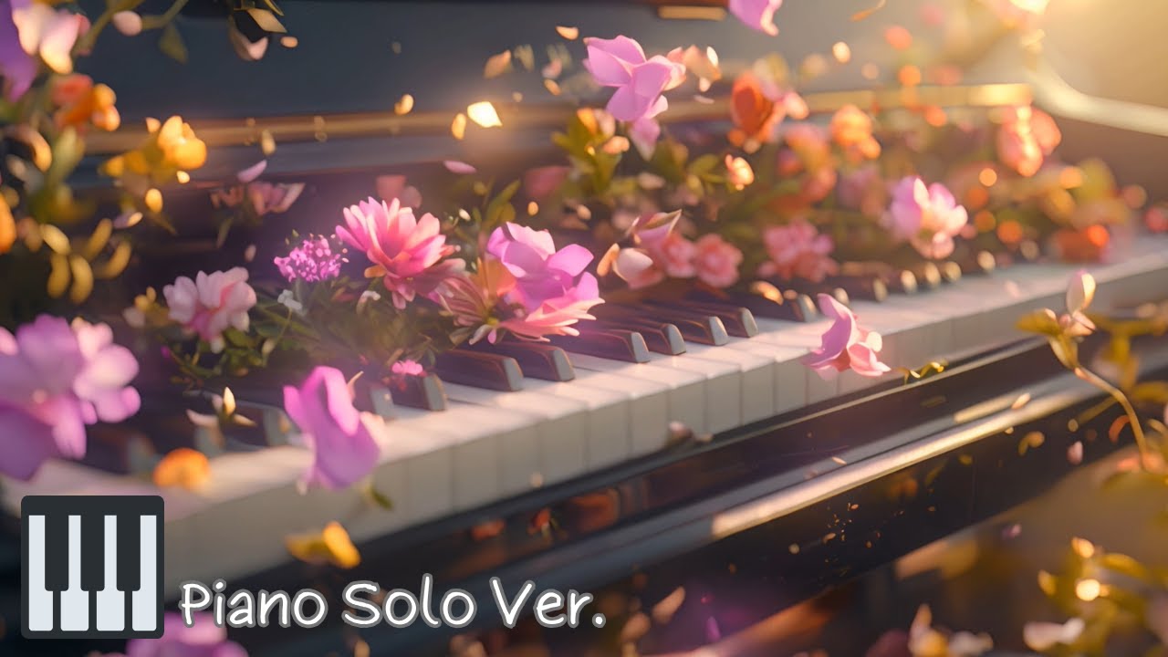 Calm Piano Music with Beautiful Spring Scene • Soothing Music for Studying, Relaxation or Sleeping