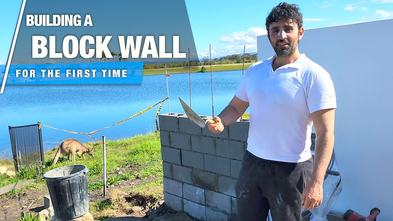2 Meter Concrete Block Wall Extension | DIY Building for Beginners - Start to Finish