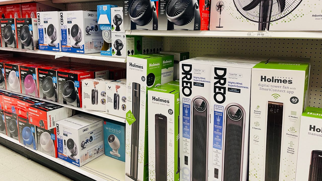 Beat the Heat‼️ Target has all kinds of fans tower turbo rechargeable and portable ones