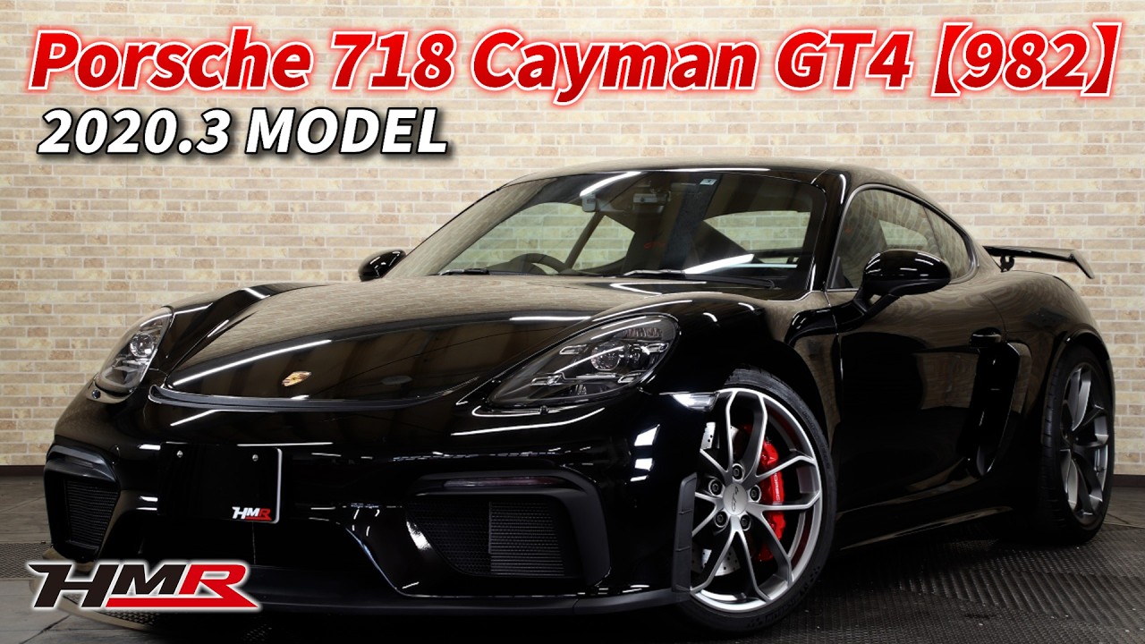 R.2(2020)年 ポルシェ 718ケイマン GT4 1オーナー スポーツクロノPKG ブラック 走行14,100km　ID2464