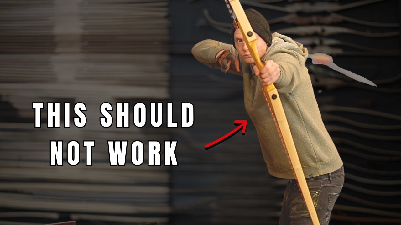 SHOCKING DIY 3-piece all-wood-bow. 