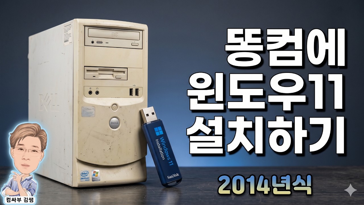 저사양 PC, 똥컴에 윈도우11 설치하는 방법
