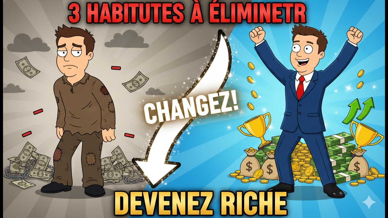 3 Habitudes TOXIQUES qui vous Rendent Pauvre à Vie