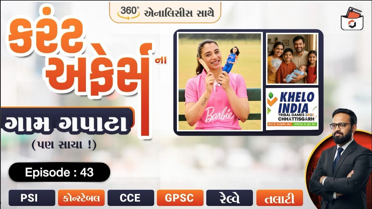 Current Affairsના ગામ ગપાટાં | Episode-43 | વર્તમાન પ્રવાહો with Statik GK