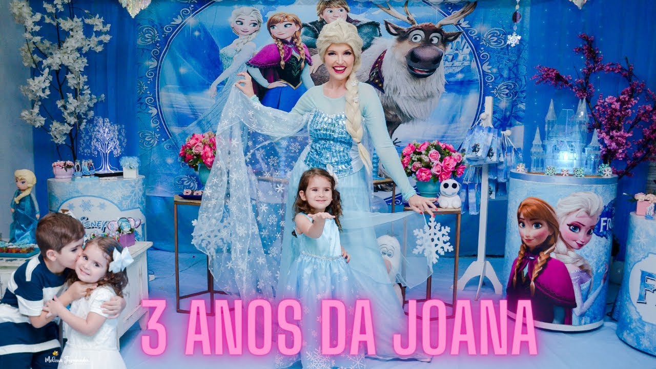 Niver da Joana de  3 Anos da Frozen