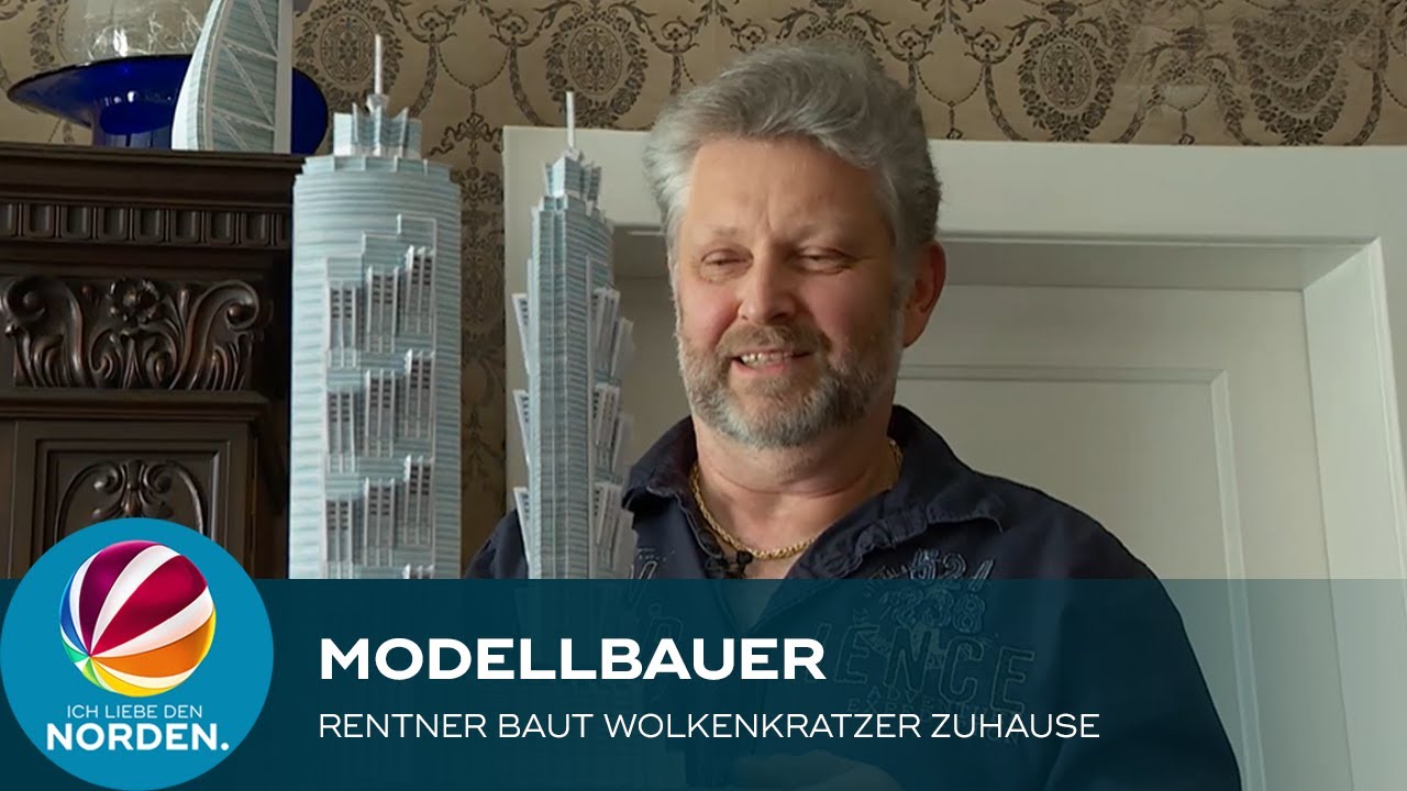 Modellbauer aus Niedersachsen baut Wolkenkratzer im heimischen Wohnzimmer