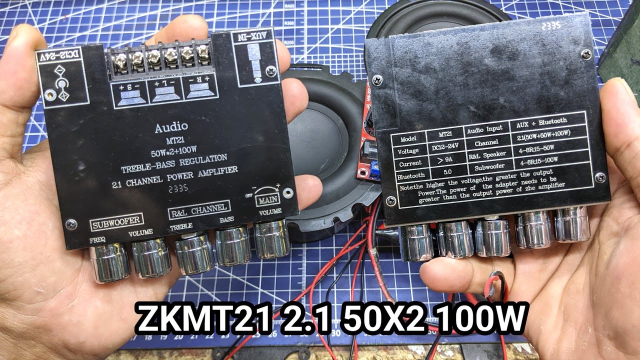 ТЕСТ-ОБЗОР УСИЛИТЕЛЯ ZK MT21 50WX2 100W САБВУФЕР ЧИПСЫ ДОМЕСТИК