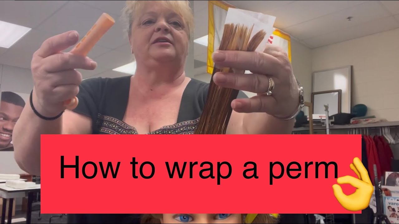How to wrap a perm! Book Wrap technique
