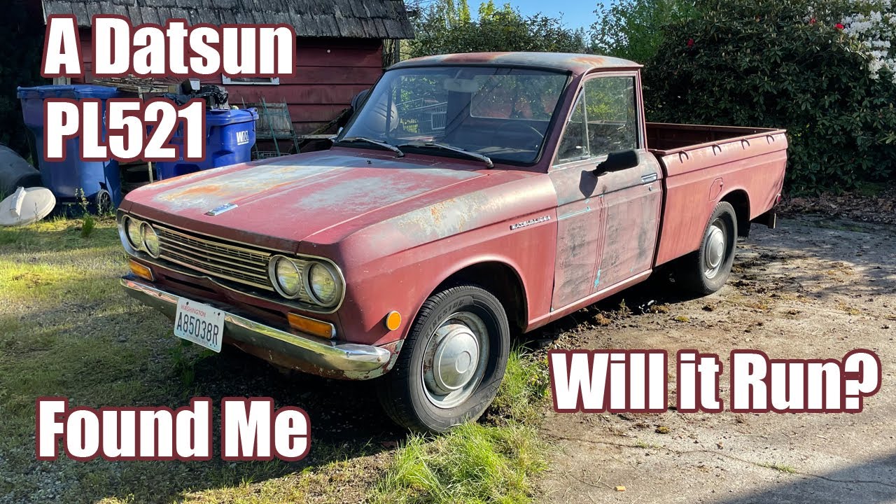 A PL521 Found Me - Will It Run? Datsun PL521 pickup truck cleanup and fire up.