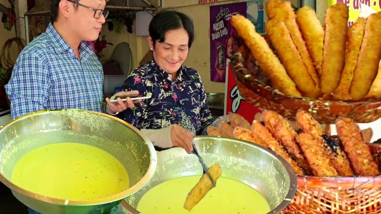 Cách pha bột chuối chiên không ngấm dầu mà vẫn giòn rụm của Cô Tú nổi tiếng Mỹ Tho