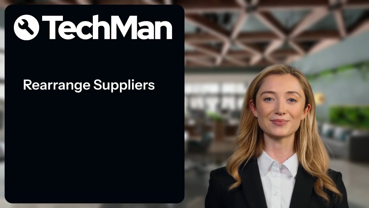 Did You Know? – Rearrange Suppliers