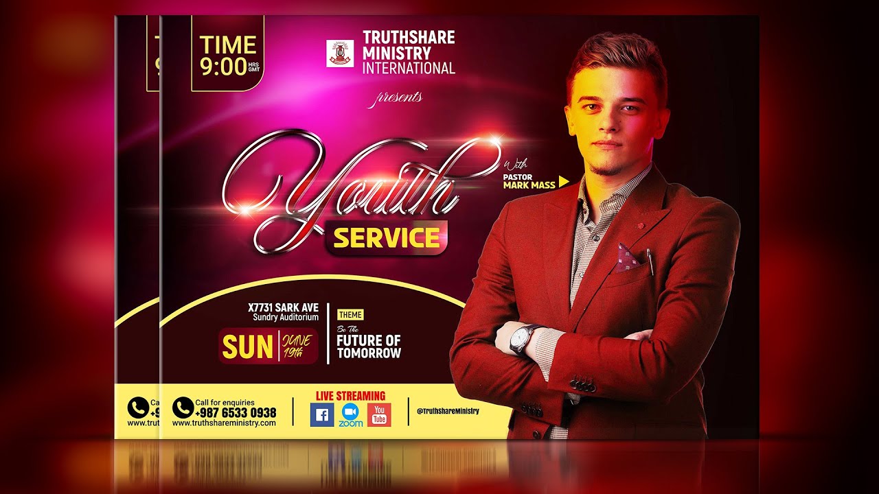Professional Church flyer design in Photoshop || Free Photoshop Style || layer style effect download
