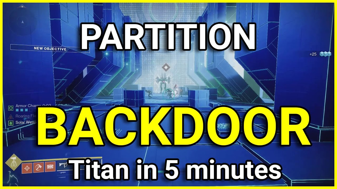 Partition Backdoor Titan Solo Flawless in 5 minutes - Destiny 2 Lightfall