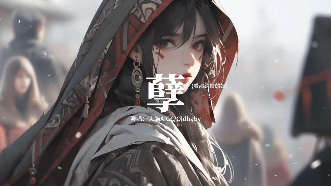 大貓AIGC/Oldbaby - 孽 (看那純情的妖)『看那 純情的 妖 塗著 骯髒的 墨，看那 德高的 佛 藏著 卑鄙的 惡，圈子 像個 磨盤 只有 骨頭 在響。』【動態歌詞MV】