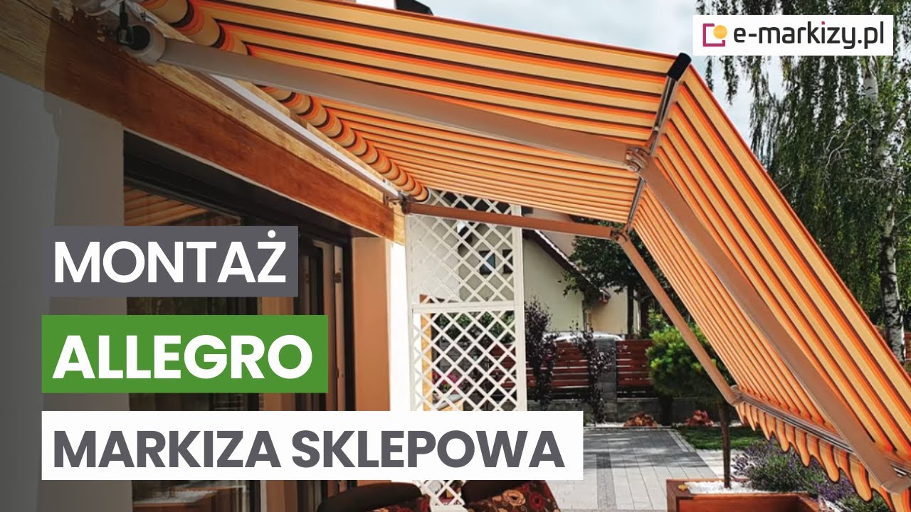 Markiza tarasowa sklepowa allegro | Montaż | e-markizy.pl