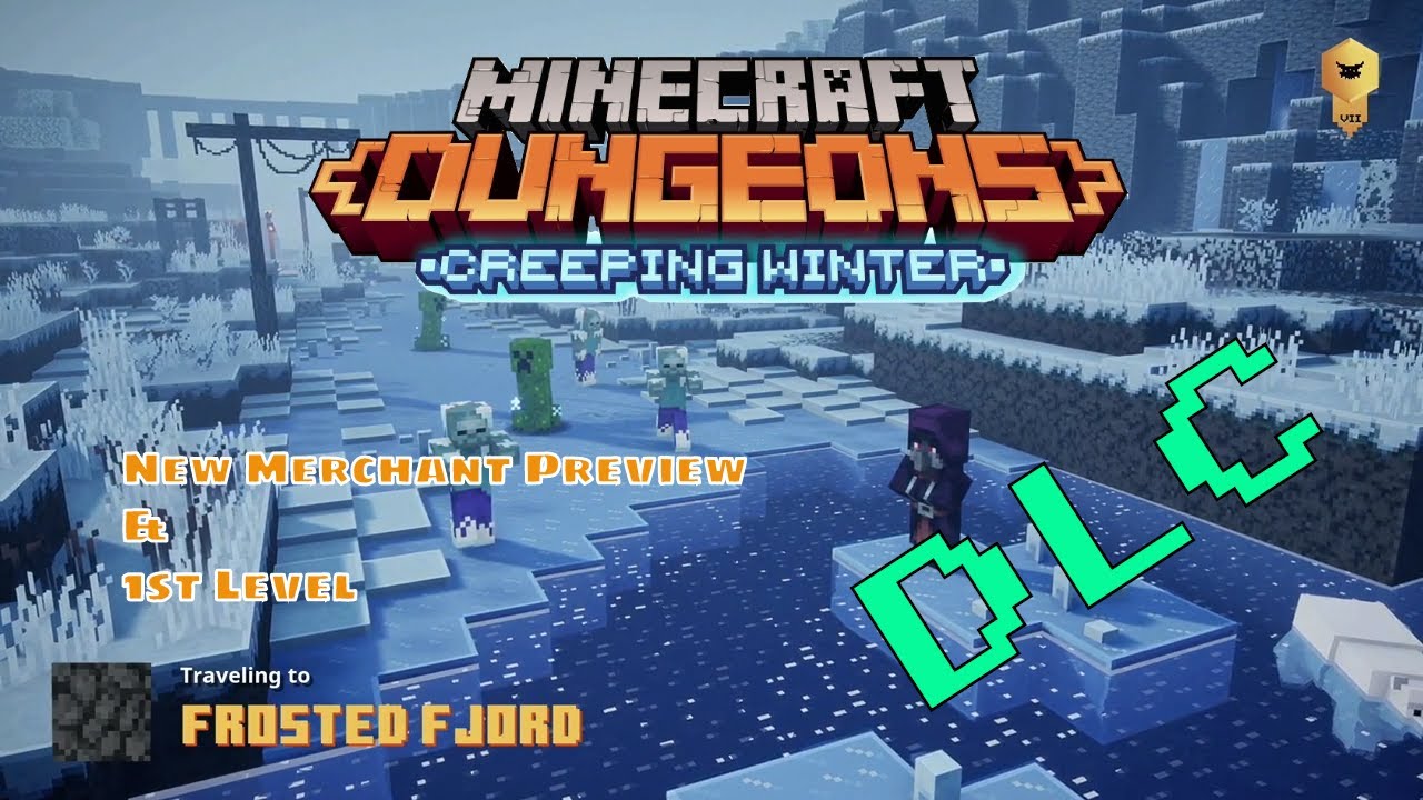 Minecraft Dungeons Creeping Winter DLC - Frosted Fjord - New Merchant Review