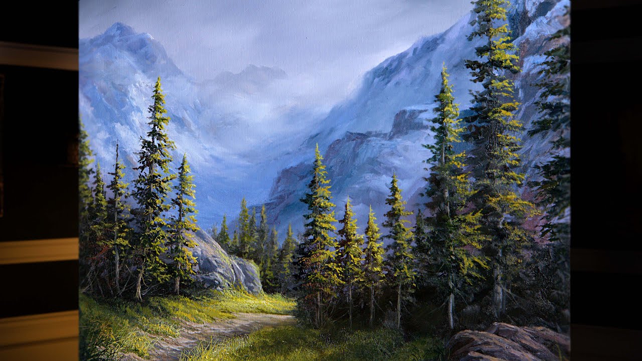 Path Through the Mountains - Landscape painting