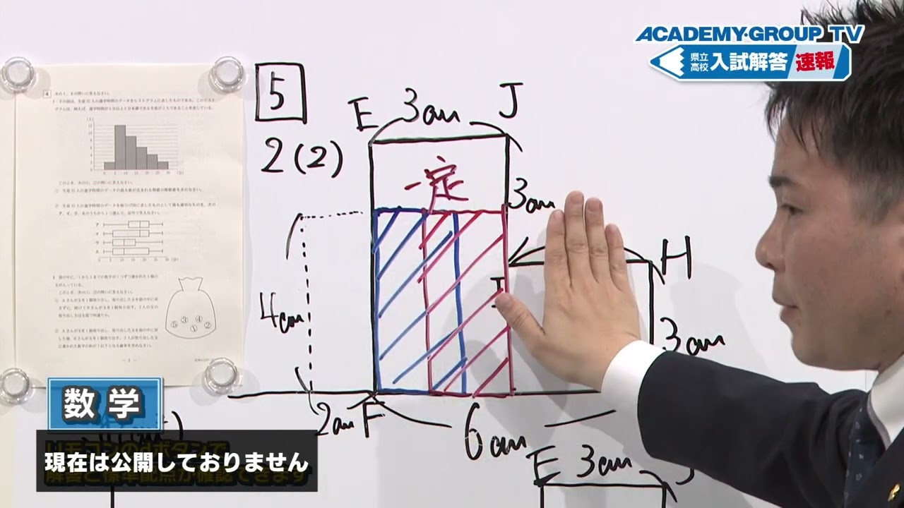 【数学】ACADEMY GROUP TV 2024県立高校入試解答速報