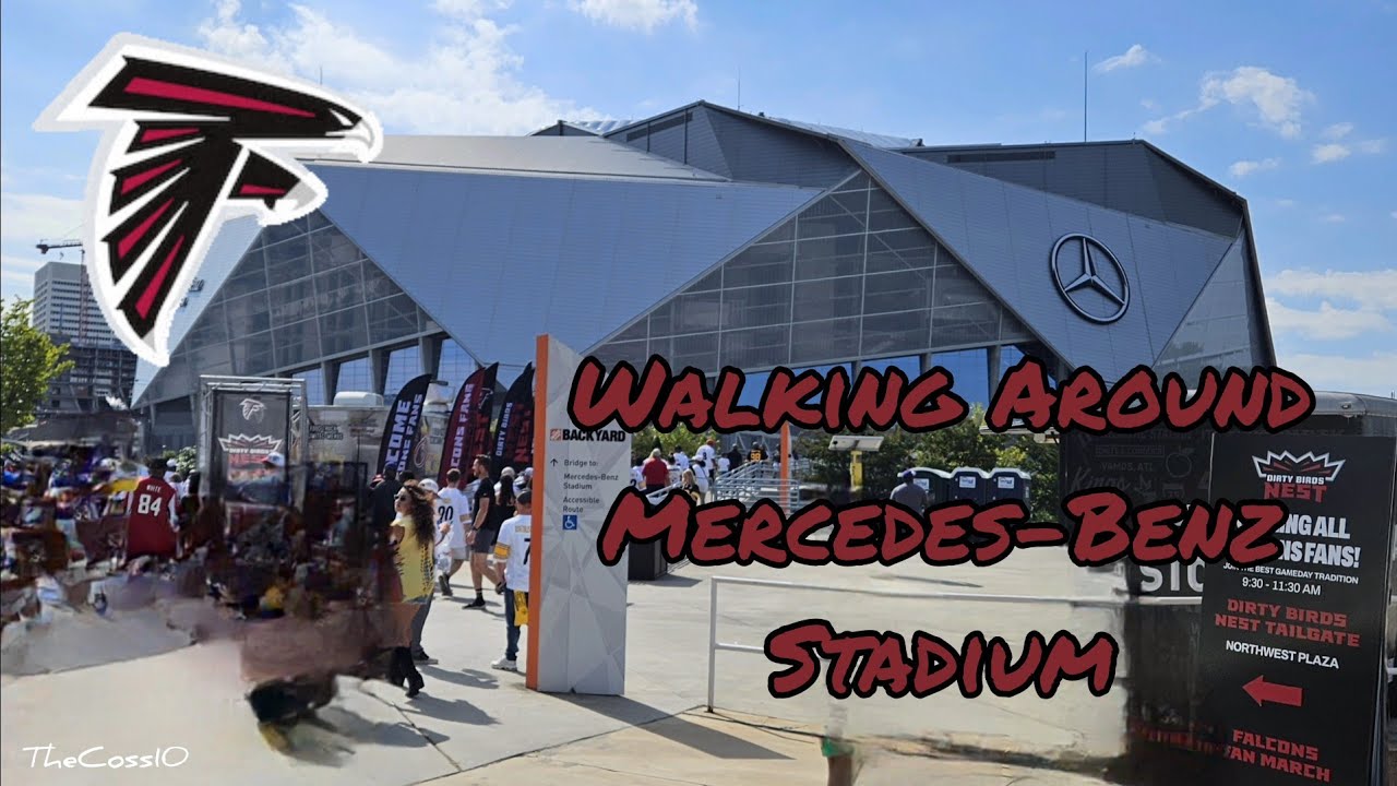 Walking Around Mercedes-Benz Stadium In Atlanta, Georgia 🇺🇸- Home Of The Falcons- September 2024