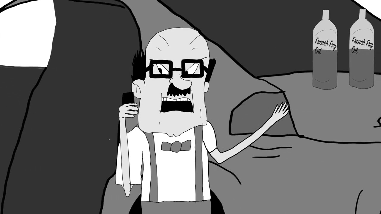 Milton Fludgecow in Yank My Tank Animatic