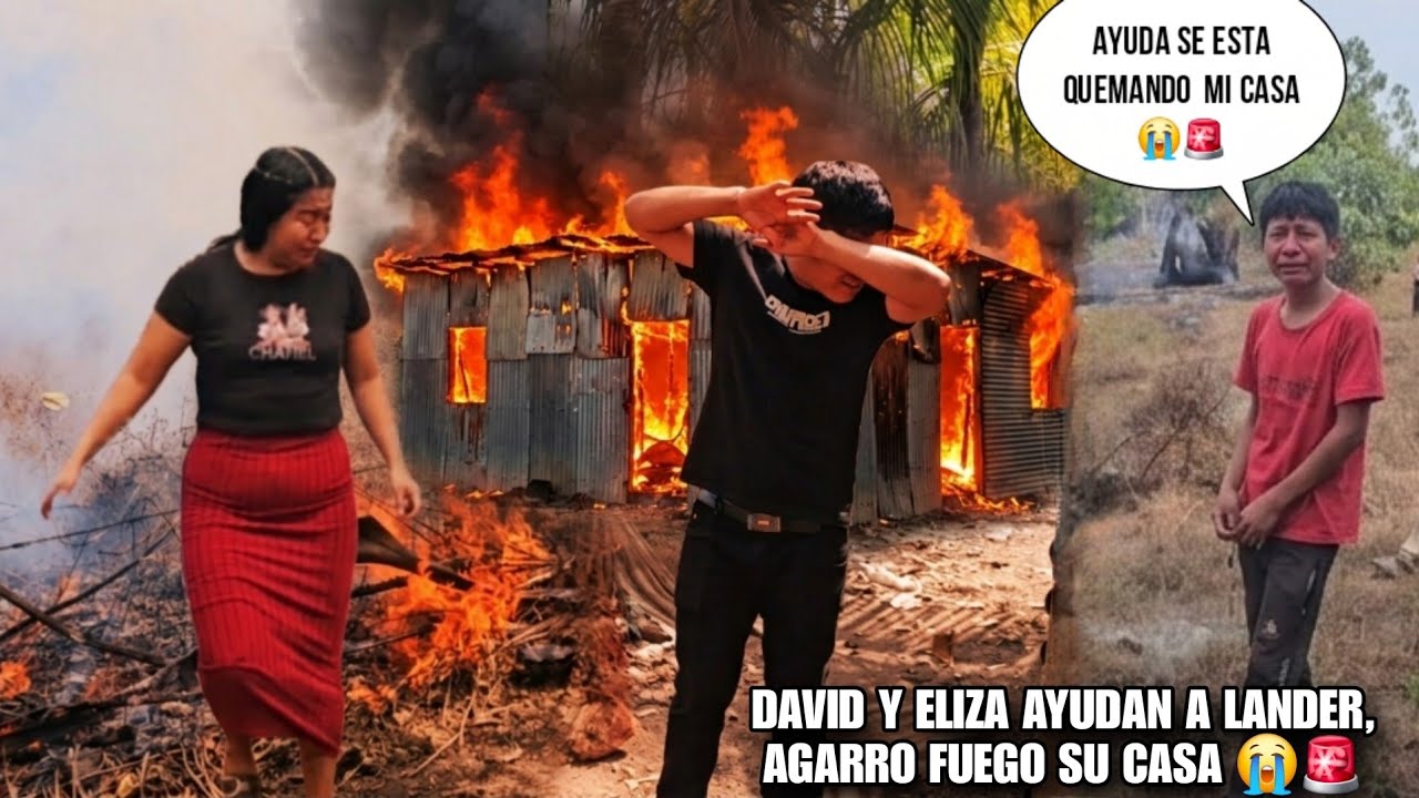 🚨URGENTE,La Casa De Lander 4garr0 Fuego😭El Salio Llorando Para Avisar A DAVID Y ELIZA😱Tienes Que Ver