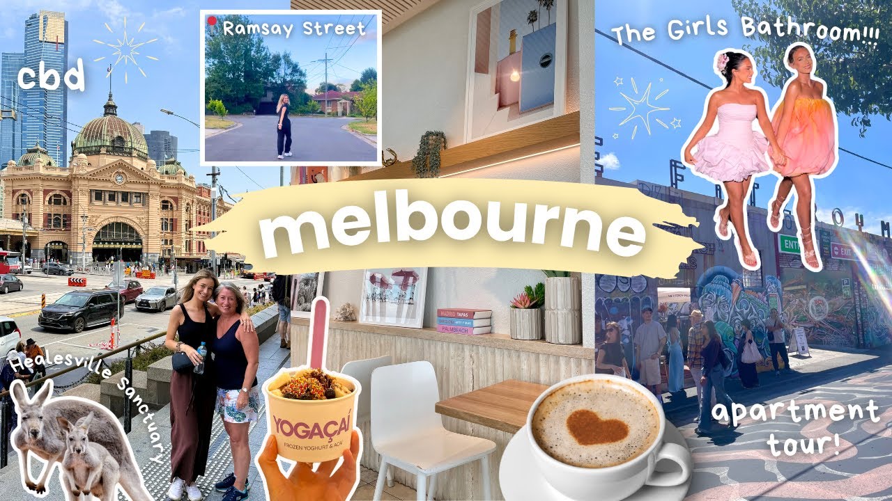 MELBOURNE VLOG | Apartment Tour, CBD, Wild Kangaroos, Ramsay Street, Suburbs & The Girls Bathroom