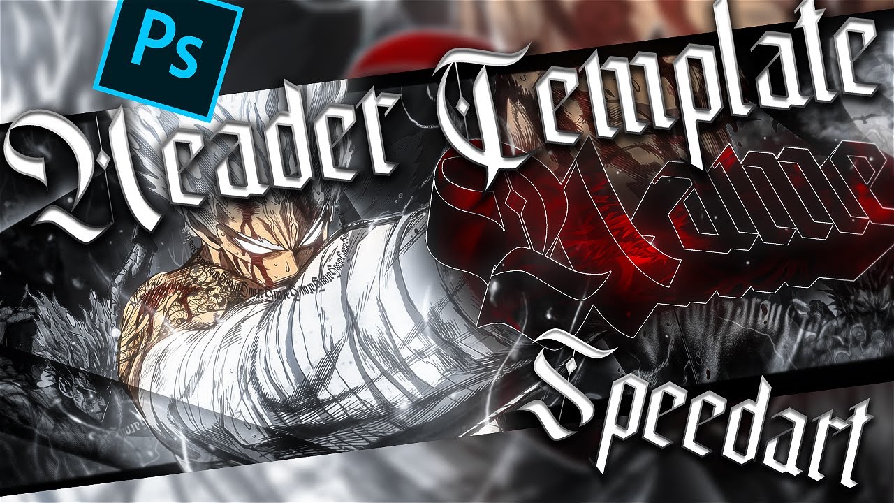 Anime Header Template and Tutorial Speedart