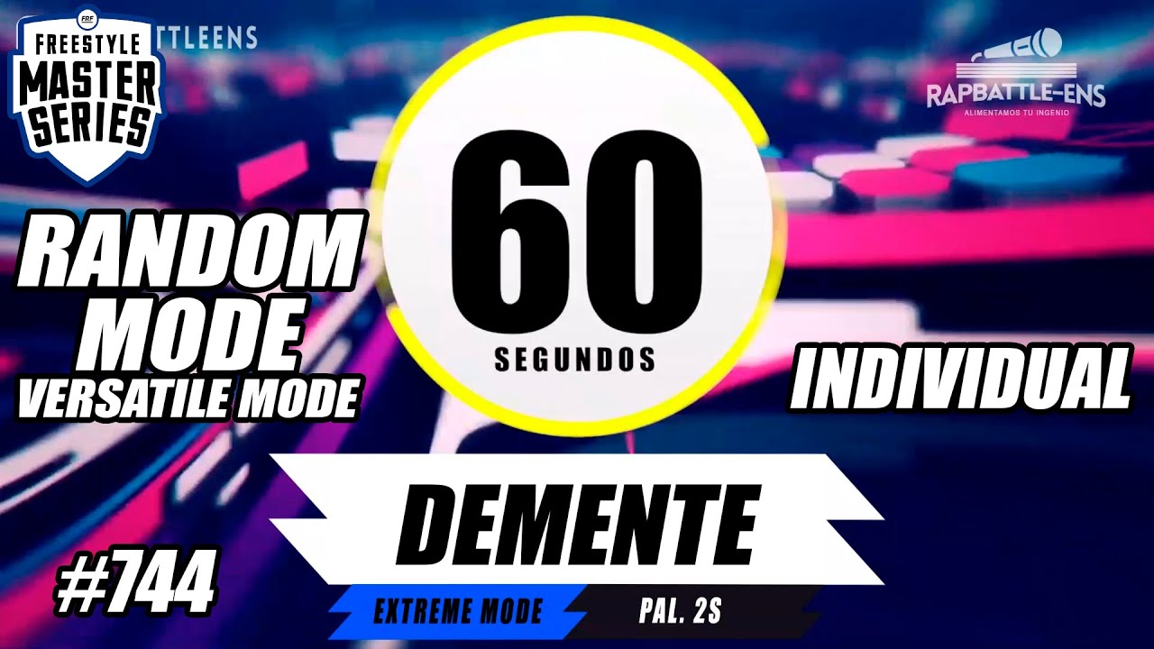 🎤 FORMATO FMS INDIVIDUAL 🔥 Base de Rap Para Improvisar | EJERCICIO DE FREESTYLE | RAPBATTLE-ENS #744