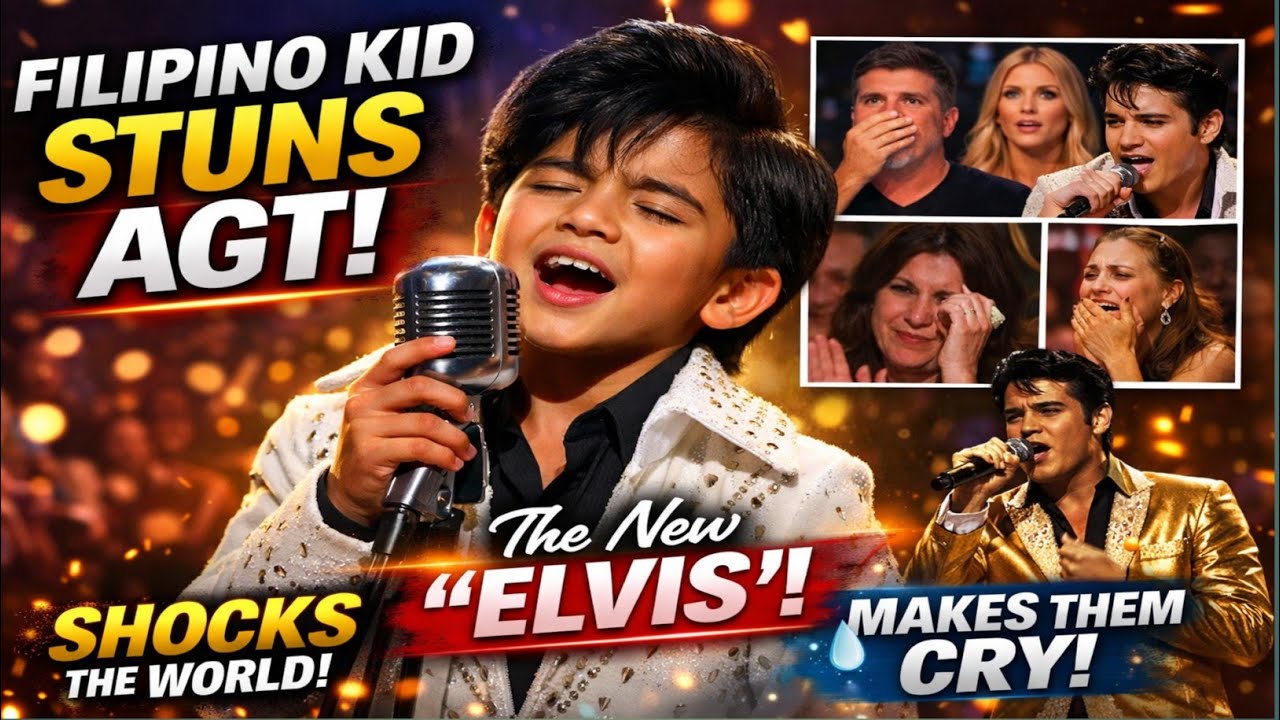 FilipinoKid SingsElvison AGTand Leaves the Crowd inTears |Emotional PerformanceThat Shocked Everyone