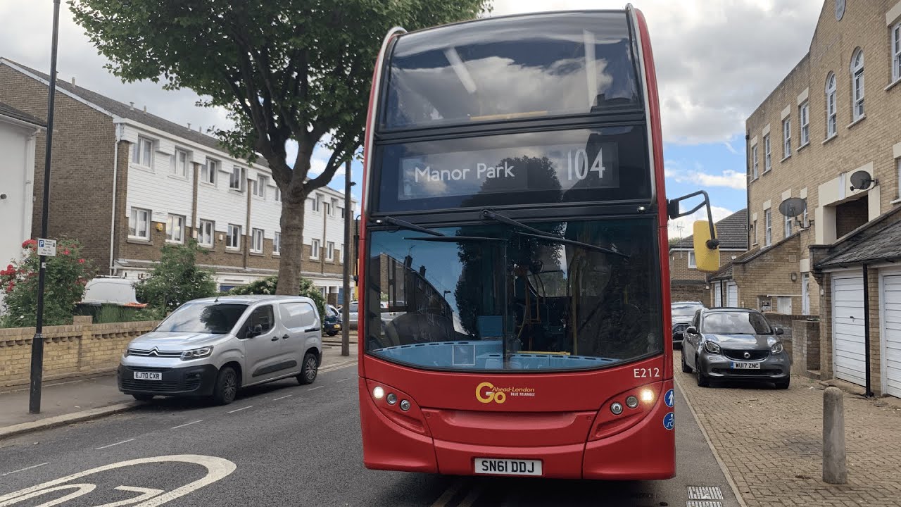 Full Route Visual | 104 Last Day to Manor Park | SN61DDJ E212