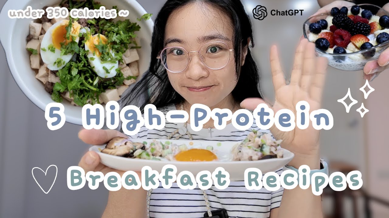 i let chatGPT plan my breakfast for a week | 5 high-protein recipes ✨