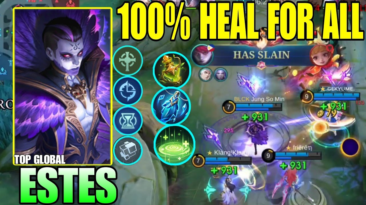 Estes Best Build and Emblem 2025 pt.369 - Build Top 1 Global Estes ~ MLBB