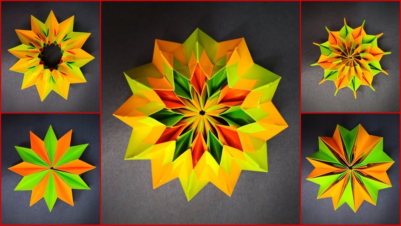 عمل العاب نارية من الورق || Origami Fireworks