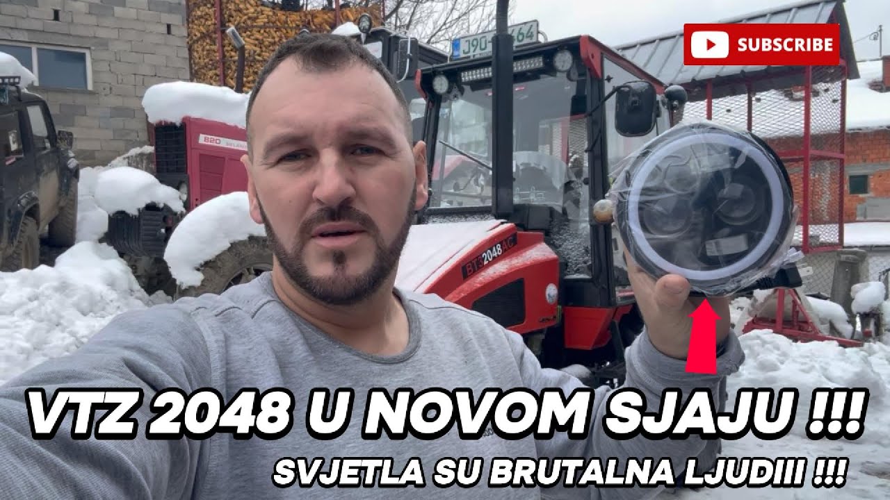 VTZ 2048 U NOVOM SJAJU, LED SVJETLA SA TREMU-A SU BRUTALNA MONTIRAMO IH NA TRAKTOR HAUS JAKA 2026..