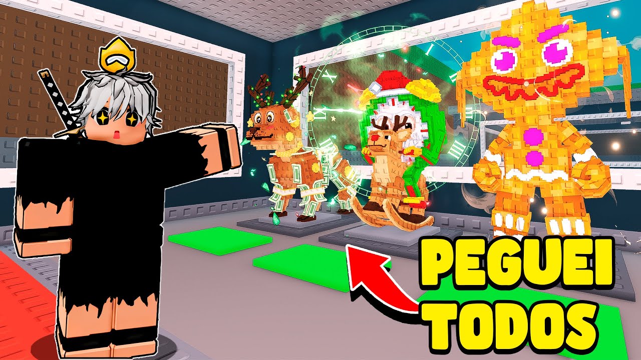 PEGUEI TODOS OS NOVOS BRAINROTS NO MELHOR EVENTO DE NATAL COM 15X SORTE!!🤩❄️