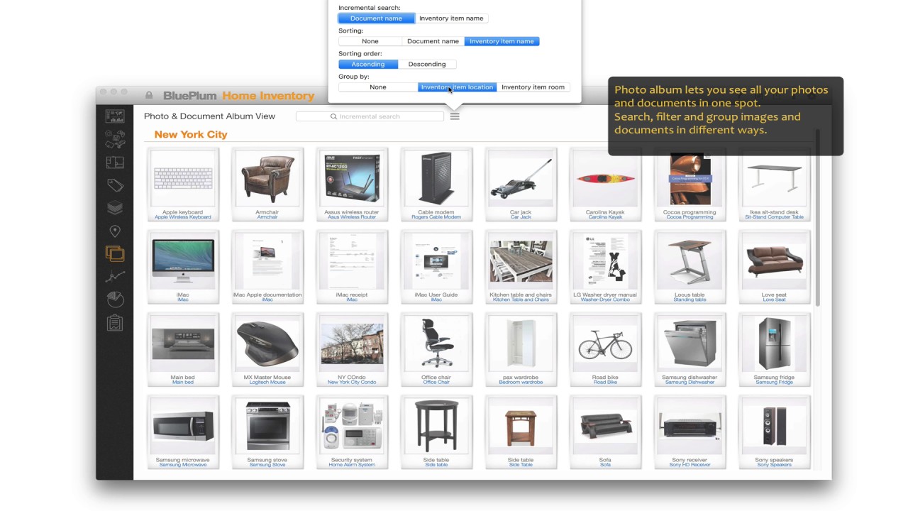 BluePlum Home Inventory