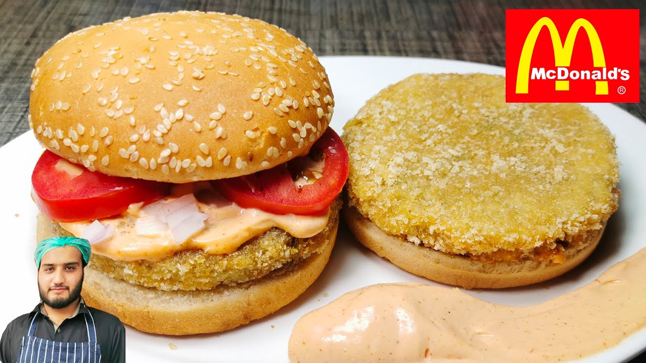 Aloo Tikki Burger Recipe || Cheapest Burger of McDonalds