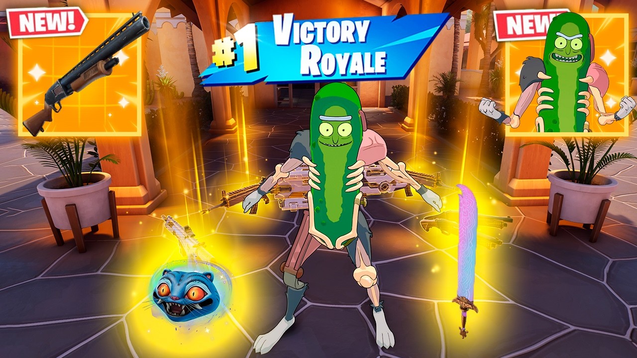 PICKLE RICK vs NEW MYTHIC'S CHALLENGE (NEW!! Fortnite Chapter 7 Season 1)