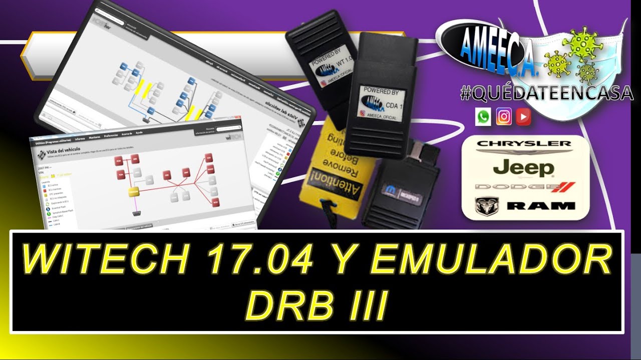 MICROPOD II EN LINEA, WITECH 17.04 Y EMULADOR DRB III (TUTORIAL)