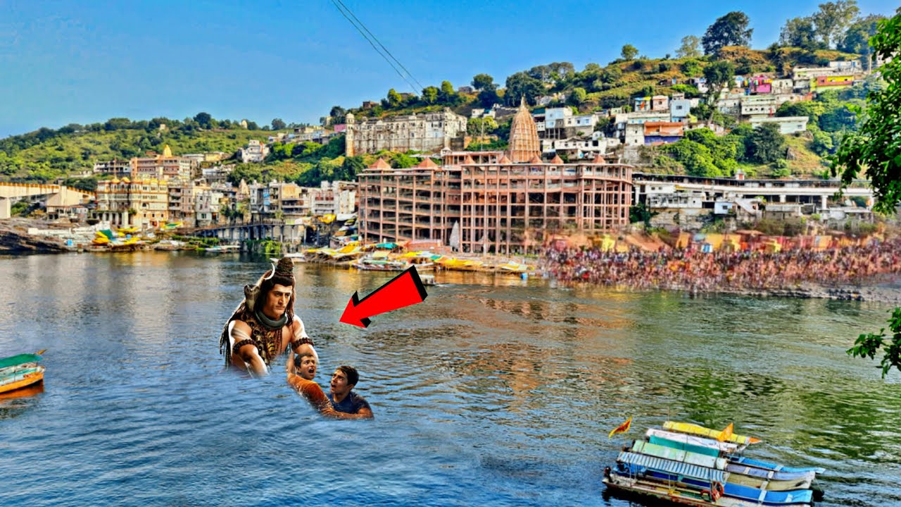 मध्यप्रदेश ओंकारेश्वर ज्योतिर्लिंग गंगा नदी में अपने भक्त को बचाने स्वयं महादेव आ गये😱जो चमत्कार हुआ