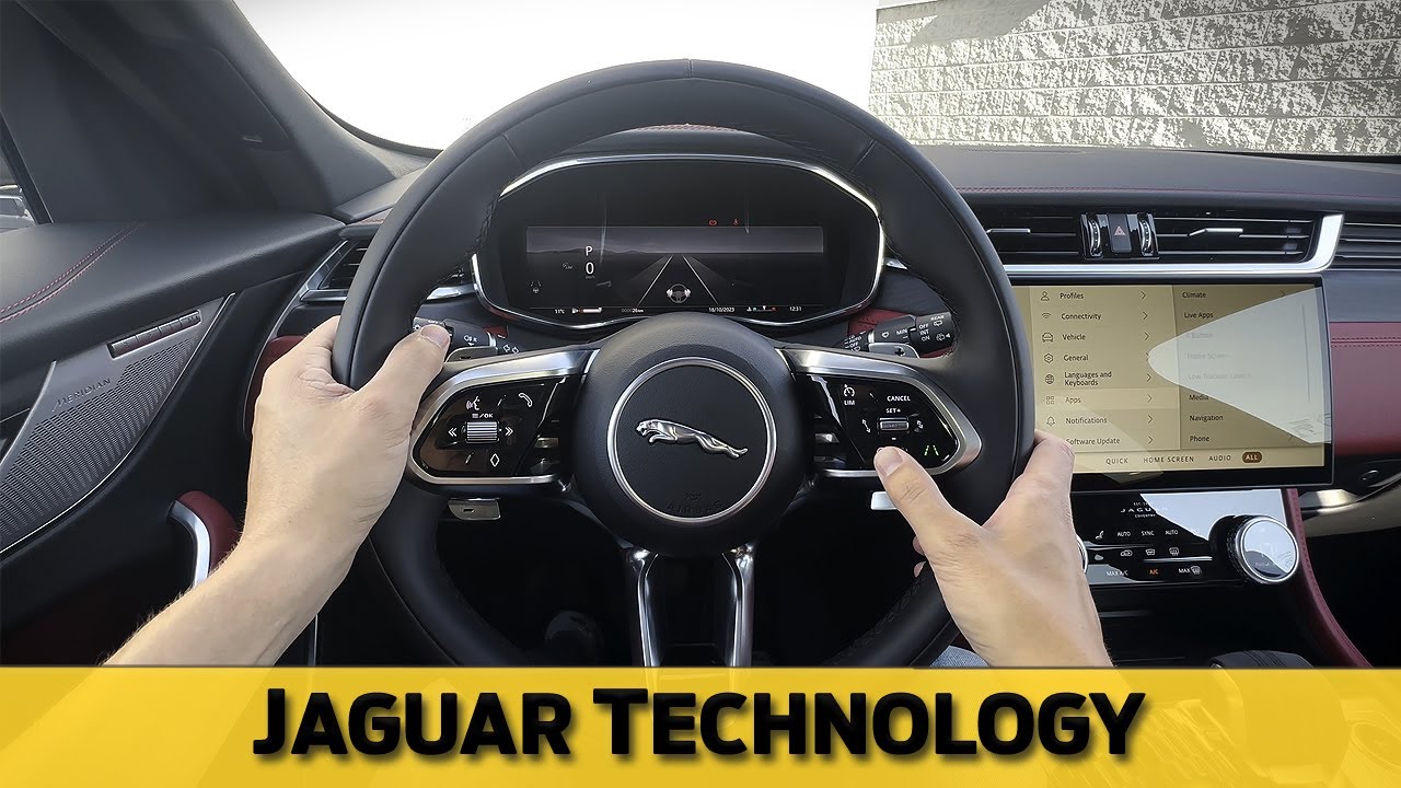 Jaguar F-Pace Steering Wheel and Cluster